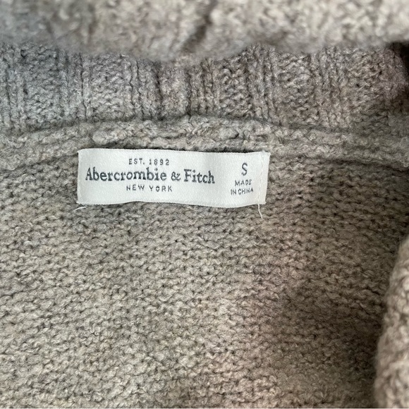 Abercrombie & Fitch Gray Fair-isle Open Sweater Cardigan - Picture 4 of 7
